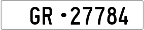 Trailer License Plate